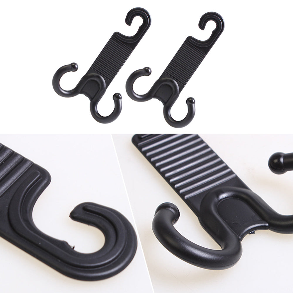 2Pcs Groceries Storage Headrest Hanger Plastic Car Back Seat Bag Holder Double Hooks 2Pcs Groceries Storage Headrest Hanger Plastic Car Back Seat Bag Holder Double Hooks
